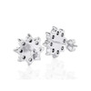 Floral Design Halo Studs Earrings (1.00 ct.tw.)