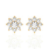 Floral Design Halo Studs Earrings (1.00 ct.tw.)