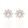 Floral Design Halo Studs Earrings (1.00 ct.tw.)