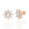 Floral Design Halo Studs Earrings (1.00 ct.tw.)