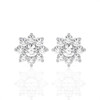 Floral Design Halo Studs Earrings (2.00 ct.tw.)