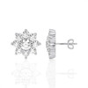 Floral Design Halo Studs Earrings (2.00 ct.tw.)