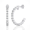 C-Hoops Baguettes Earrings (0.75 ct.tw.)