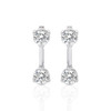 Gold Double Take Round Drop Earrings (1.00 ct.tw.)