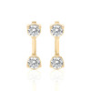 Gold Double Take Round Drop Earrings (1.00 ct.tw.)