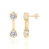 Gold Double Take Round Drop Earrings (1.00 ct.tw.)