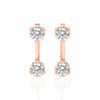 Gold Double Take Round Drop Earrings (1.00 ct.tw.)
