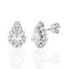Pear Shape Halo Stud Earrings (1.10 ct.tw.)
