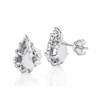 Pear Shape Halo Stud Earrings (1.10 ct.tw.)