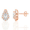 Pear Shape Halo Stud Earrings (1.10 ct.tw.)
