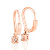 Round Diamond Drop Hoops Earrings (0.50 ct.tw.)