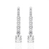 Round Diamond Drop Hoops Earrings (0.50 ct.tw.)