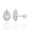 Pear Shape Halo Stud Earrings (2.00 ct.tw.)