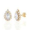 Pear Shape Halo Stud Earrings (2.00 ct.tw.)