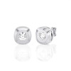 Rounded-Edge Bezel Set Stud Earrings (0.20 ct.tw.)