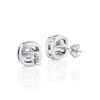 Rounded-Edge Bezel Set Stud Earrings (0.20 ct.tw.)