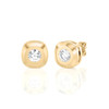Rounded-Edge Bezel Set Stud Earrings (0.20 ct.tw.)