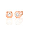 Rounded-Edge Bezel Set Stud Earrings (0.20 ct.tw.)