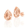 Pear Shape Halo Stud Earrings (1.00 ct.tw.)