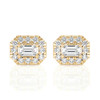 Emerald Halo Stud Earrings (1.00 ct.tw.)