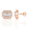 Emerald Halo Stud Earrings (1.00 ct.tw.)
