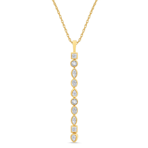 Melody Linear Drop Pendant (1.00 ct.tw)
