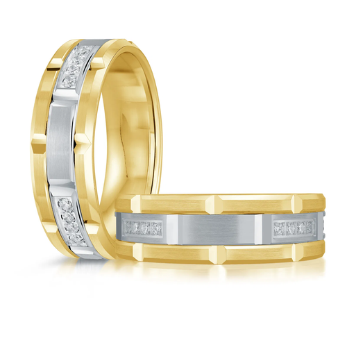 14K Yellow Gold 7mm Diamond Ring (0.20 ct.tw.)