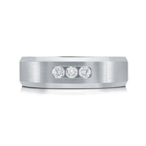 14K White Gold 6mm Diamond Ring (0.20 ct.tw.)