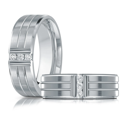 14K White Gold 7mm Diamond Ring (0.10 ct.tw.)
