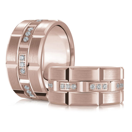 14K Rose Gold 11mm Diamond Ring (0.40 ct.tw.)