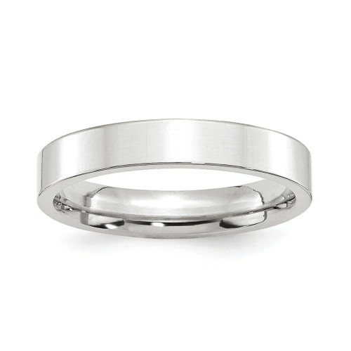 Platinum 4mm Flat Band
