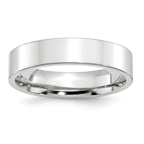 Platinum 5mm Flat Wedding Band