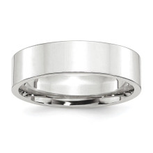 Platinum 6mm Flat Wedding Band