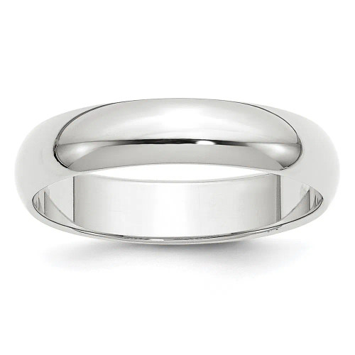 Platinum 5mm Half-Round Band