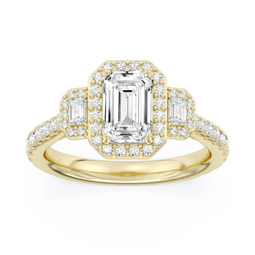 Emerald-Cut Diamond Engagement Ring (2.64 ct.tw.)