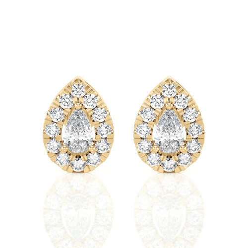 Lab Grown 1.0 Ct 14K Diamond Stud Earrings