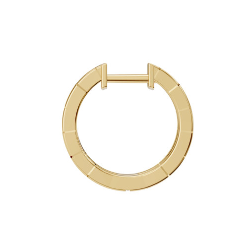 Lab-Grown 0.50 Ct Diamond Geometric Hoop Earrings
