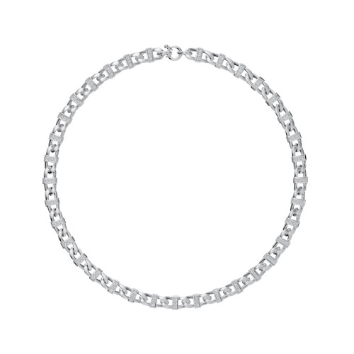 Lab Grown 1.99 Ct Round Diamond Chain Necklace