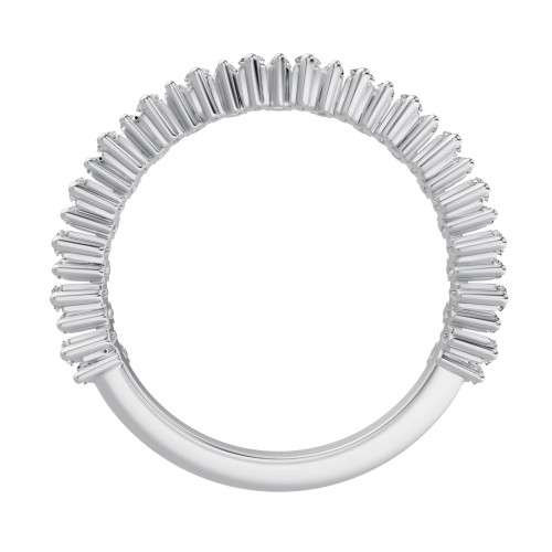 Lab-Grown 0.83 Ct Baguette Diamond Wedding Band Ring