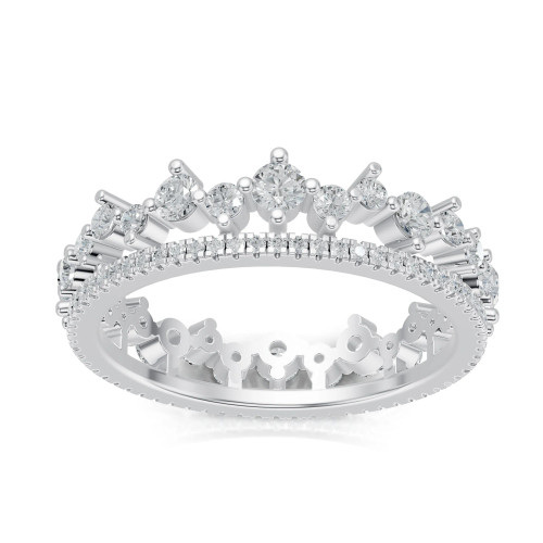 Lab Grown 0.41 Ct Round Diamond Fashion Ring