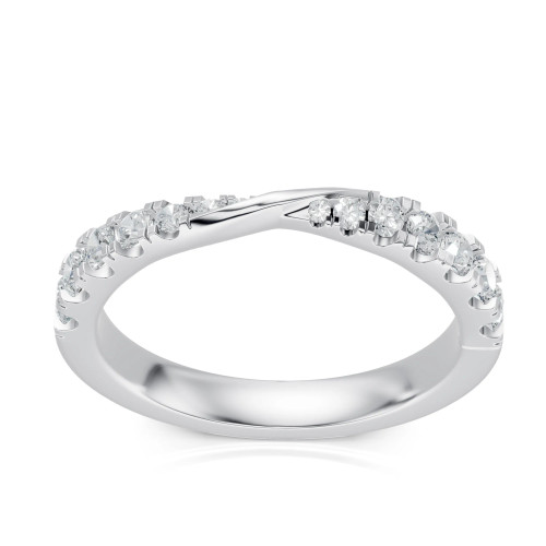 Lab Grown 0.49 Ct  Round Diamond Fashion Ring
