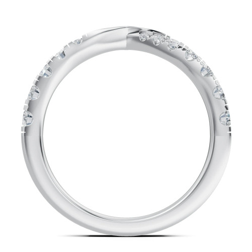 Lab Grown 0.49 Ct  Round Diamond Fashion Ring