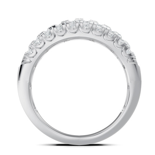 Lab Grown 2.5 Ct Round Diamond Anniversary Band Ring