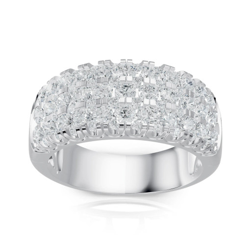 Lab Grown2.01 Carat Round Diamond Anniversary Band Ring