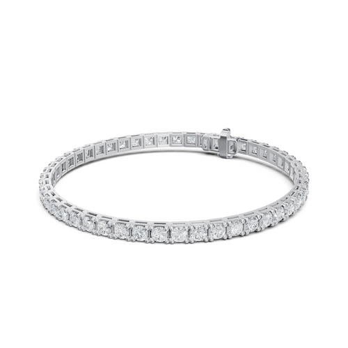 Lab Grown 7.05 Carat Diamond Tennis Bracelet