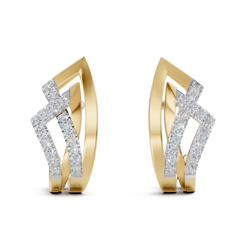 Lab-Grown 0.13 Carat Diamond Hoop Earring