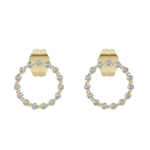 Lab-Grown 0.12 Carat Diamond Bow Stud Earring