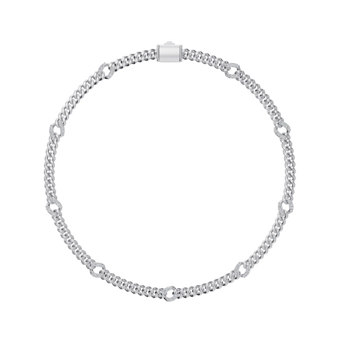 Lab Grown 1.5Carat Round Diamond Chain Necklace