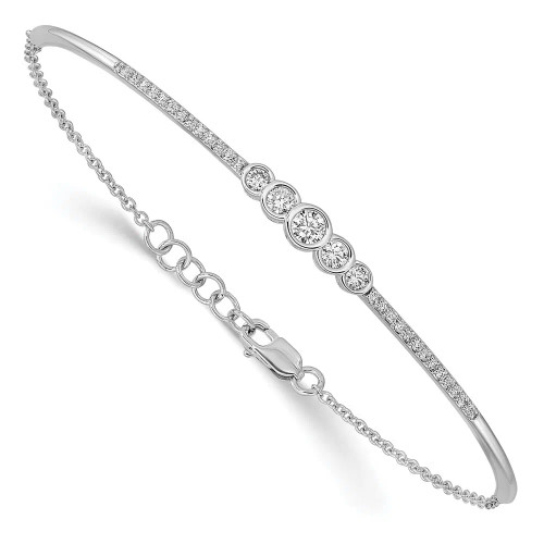 Bezel Lab-Grown Diamond Bar Bracelet (0.50 ct.tw.)