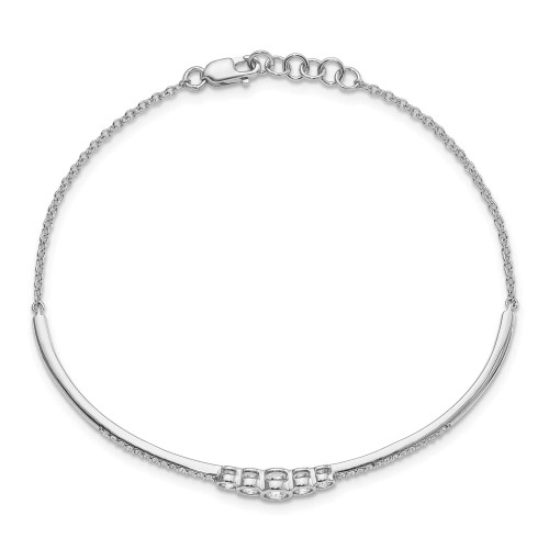 Bezel Lab-Grown Diamond Bar Bracelet (0.50 ct.tw.)